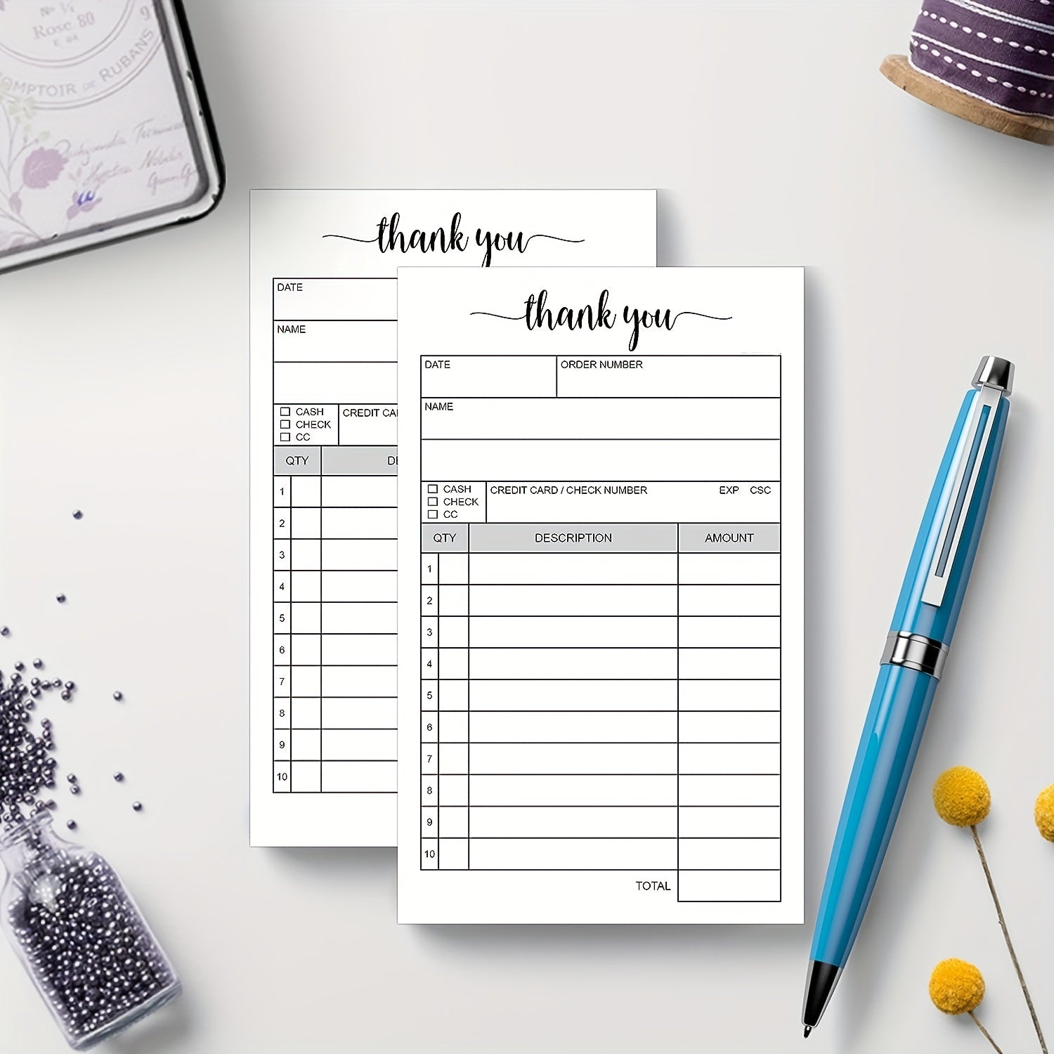 2 pack Thank You Receipt Book 50sets