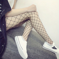 Fishnet Tights High Waist Mesh Pantyhose Stockings