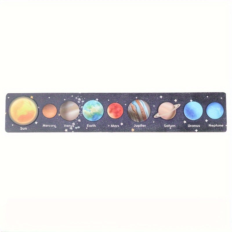 Wooden Solar System Puzzle Board Toy