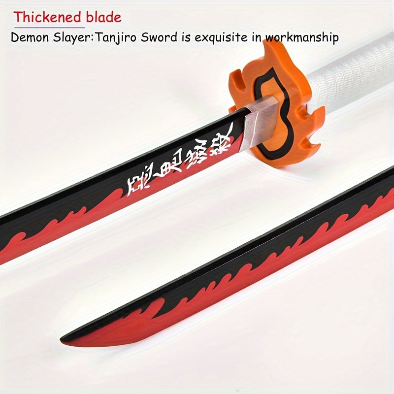 Red & Orange Demon Slayer Anime Samurai Cosplay Sword