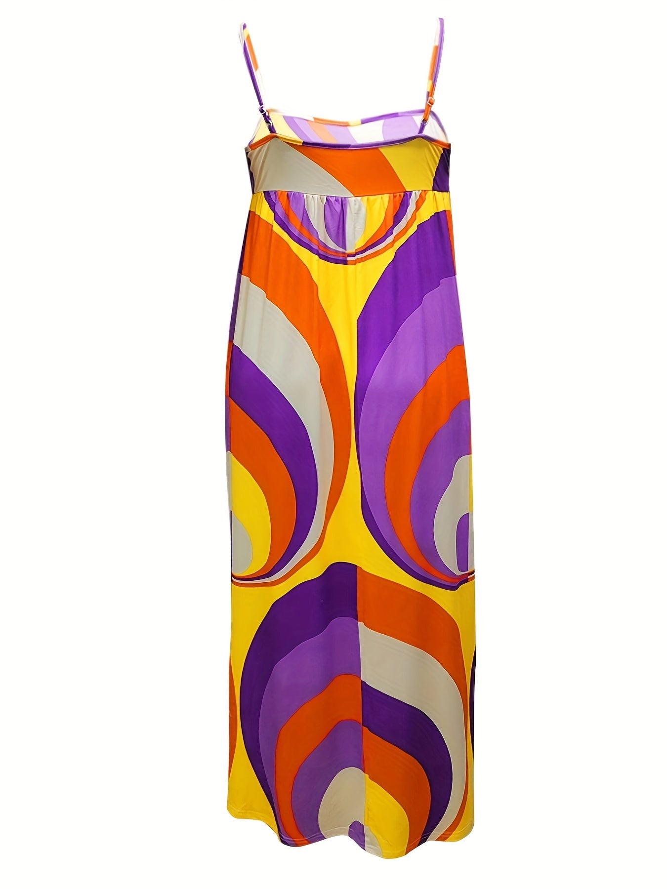  Casual Summer Dress Women's Plus Mixed Print Maxi Dress