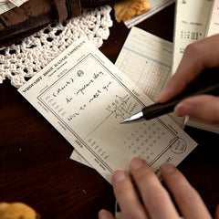 60 Sheets Memo Pad Hand Written Literary Series Decoration Material