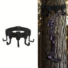 5-Hook Gear Hangers for Camping & Bow with Thickened Webbing