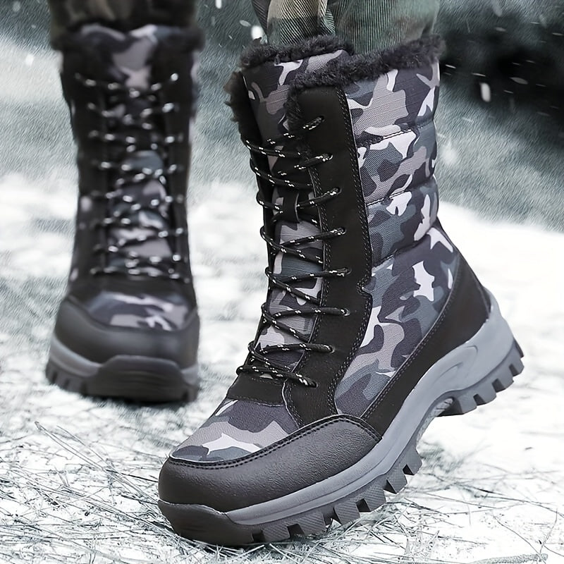 Women's Camo High Boots Anti Slip Hiking Shoes