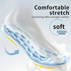 1pair 5D Massage Memory Foam Insoles Sport Running Insoles