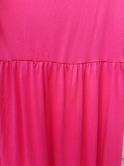  Solid Short Sleeve Dress With Pockets