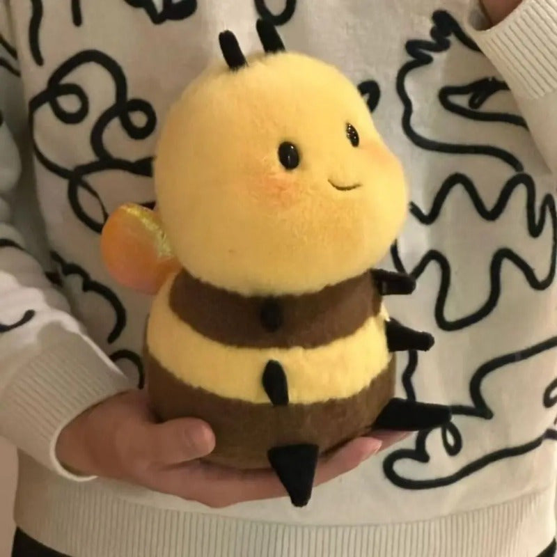 Cute Bee Plush Toy Doll Soft Stuffed Animal for Home Decor