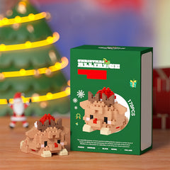 DIY Christmas Hanging Lanterns Mini Building Blocks Ornament Set