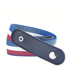 Men's No Buckle Elastic Waist Belt Casual Adjustable Elastic Buckle Belt