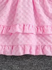 Girls' Bowknot Spaghetti Strap Cami Dress Knee Length