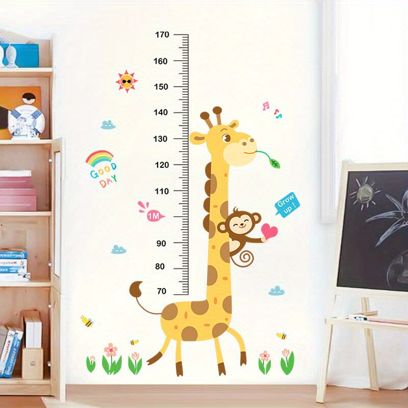 Cartoon Height Measurement Stickers for Kids Room
