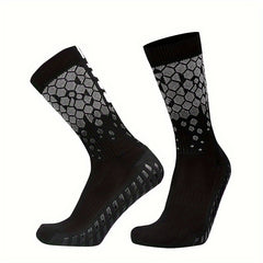 Men's Sports Grip Socks Non-slip Football Crew Socks