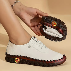 Women's Flat Sneakers Casual Lace Up Low Top Shoes