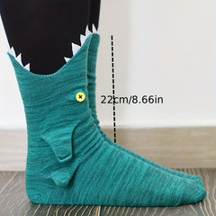 Christmas Crocodile Knit Cuff Socks Hand Knitted Winter War