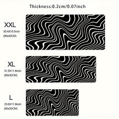 Topographic Map Mouse Pad Non Slip Gamer Keyboard Mat
