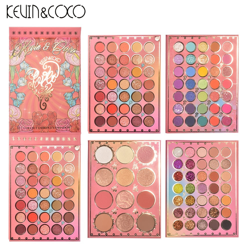 117 Eyeshadow Palette Pearly & Matte Bright Earth Rotating Four-layer