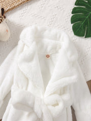 Girls Boys Fluffy Long Sleeve PJ & Belt
