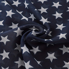 Flag Print Chiffon Scarf Classic Block Long Shawl Sunscreen Thin