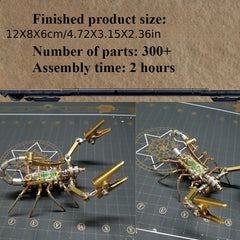 Mechanical Scorpion Metal Assembly Model Toy Gift
