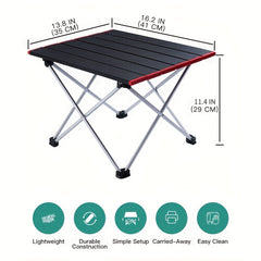 Foldable Aluminum Table w/ Carrying Bag for Outdoor Camping Hiking