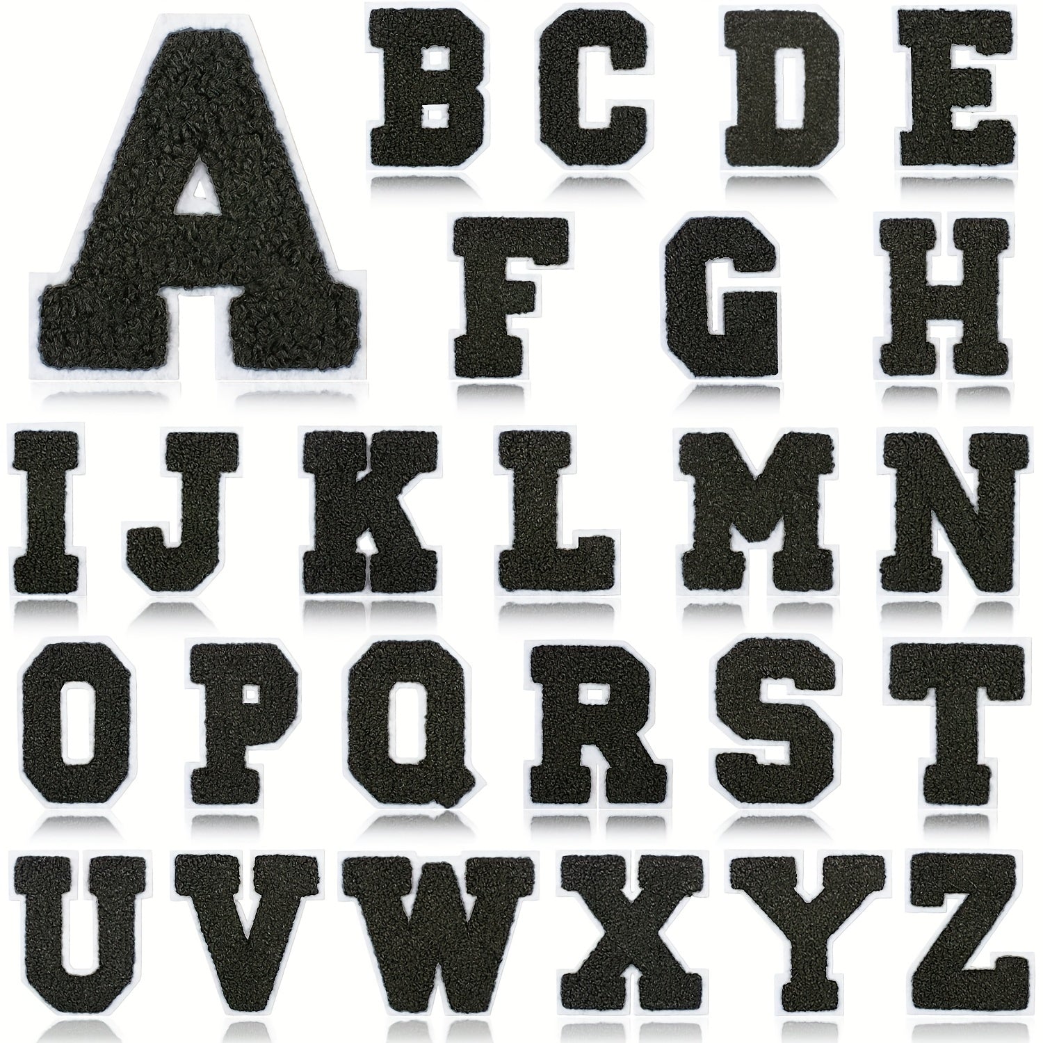 26pcs Letter Embroidery Iron On Patches For Girls