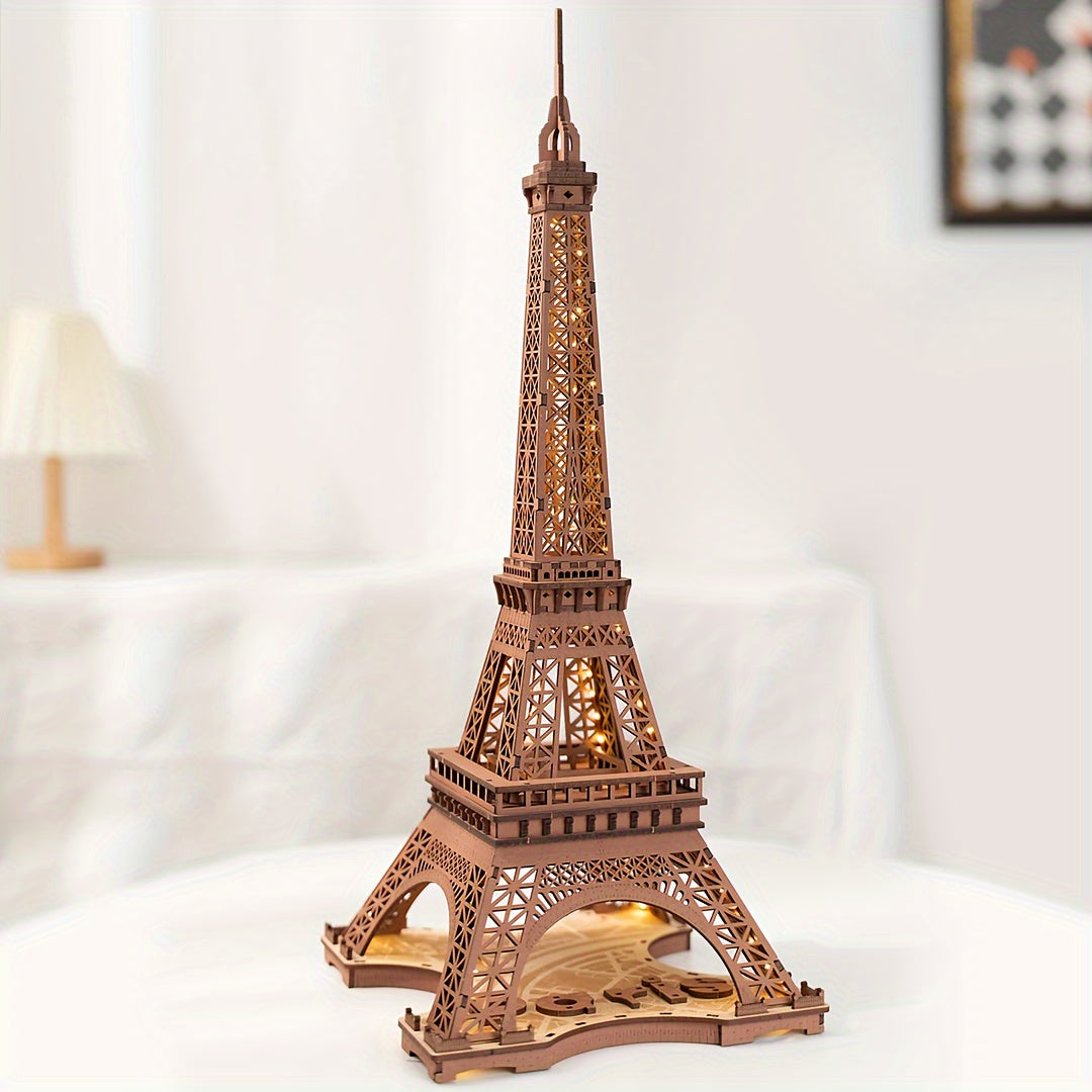Eiffel Tower 3D Wooden Puzzle For Teens Adult Decoration