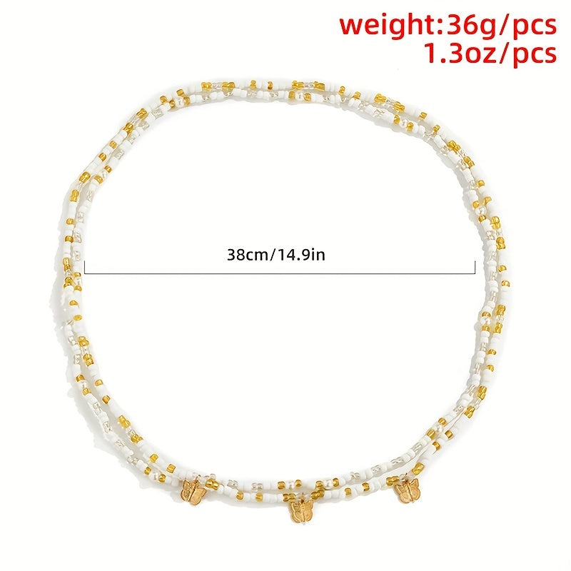 Bohemian Butterfly Tassel Waist Chain Body Chain Women Belly Jewelry