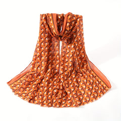 Geometric Chain Print Scarf Classic Casual Windproof Head Wrap