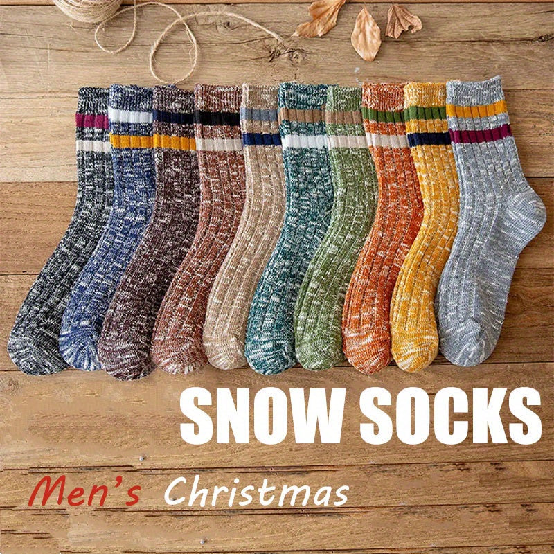 10 Pairs Christmas Warm Mid-Calf Socks