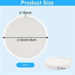 Round Coaster Silicone Molds for Resin Casting