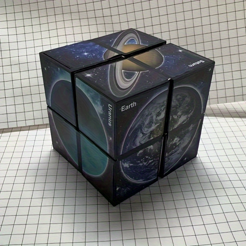 Space Infinity Cube Fidget Toy 3D Puzzle Brain Teaser Kids Age 6-8 Birthday Gift