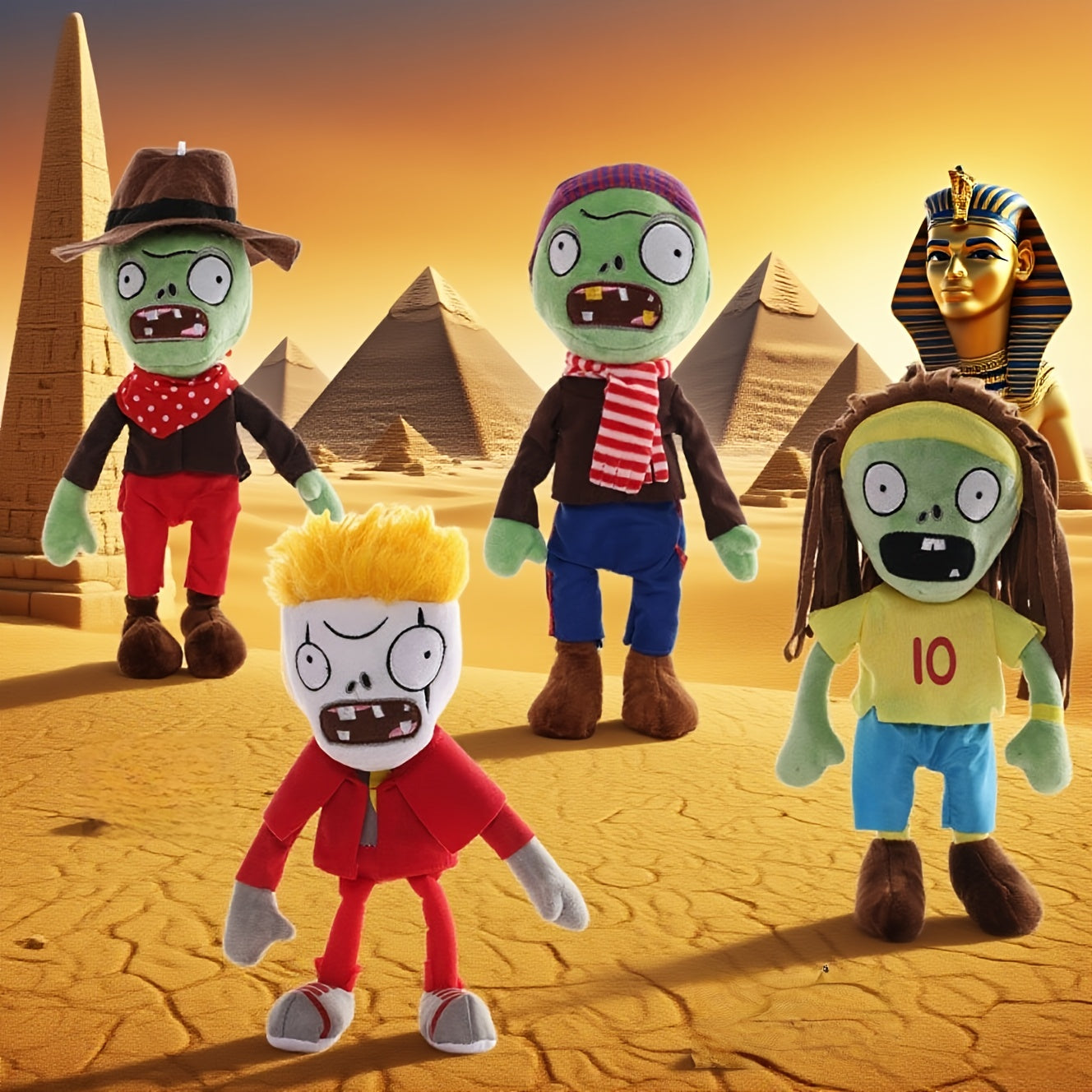 Zombie Plush Soft Fabric & Spooky Characters