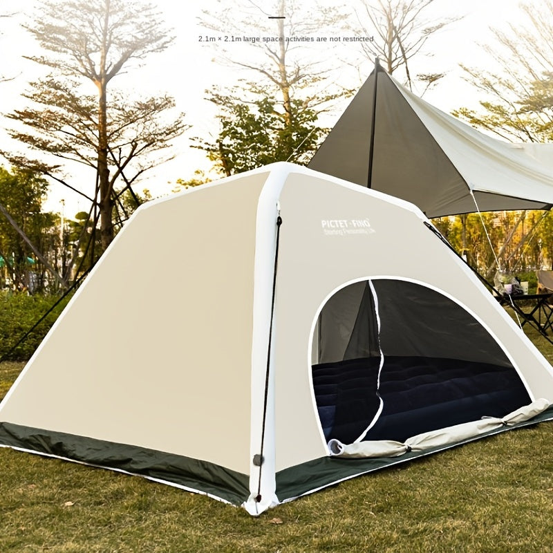 Portable Durable Camping Tent for 4-6 People Inflatable Pole Waterproof