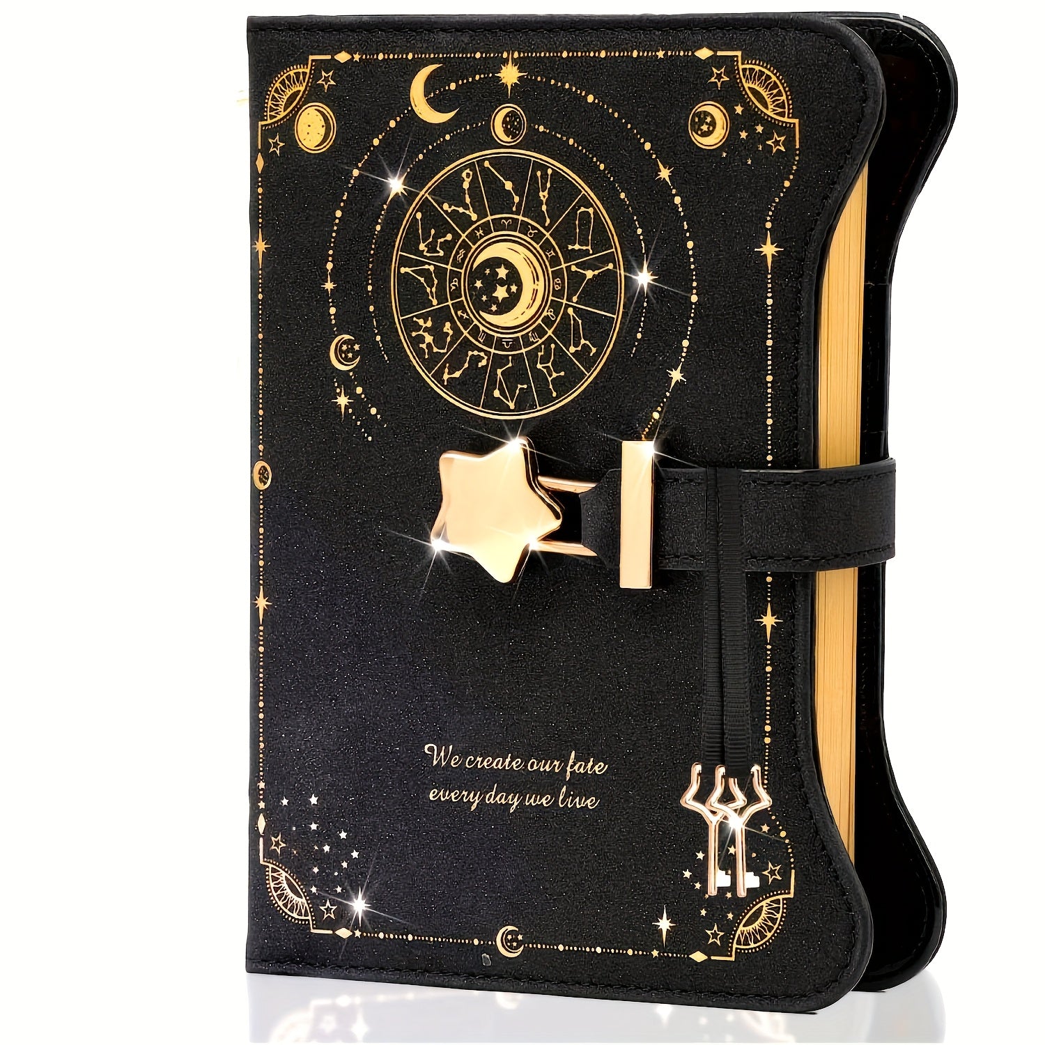 Enchanted Matte Diary B6 Size Lock & Key Purple Cover