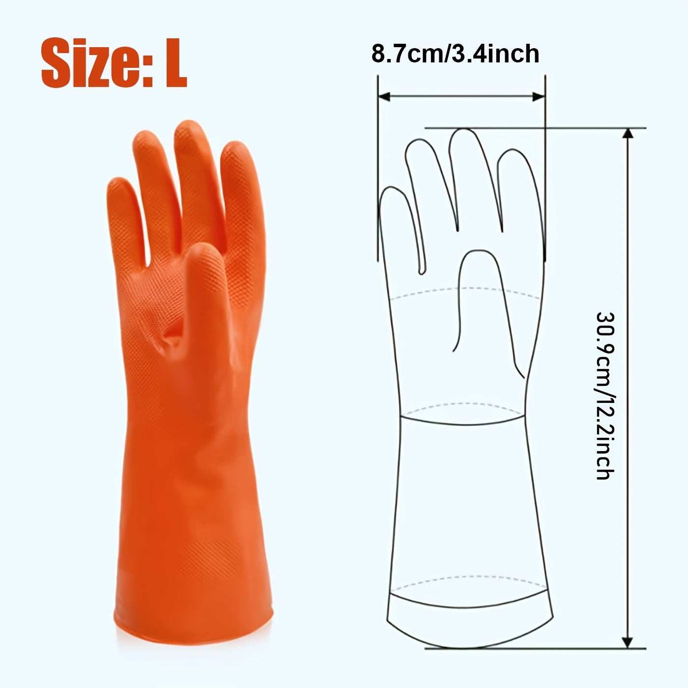 Reusable Waterproof Latex Cleaning Gloves 30 8