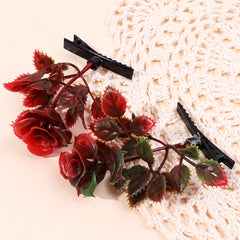 2pcs Flower Tree Duck Billed Clip for Hair Bangs