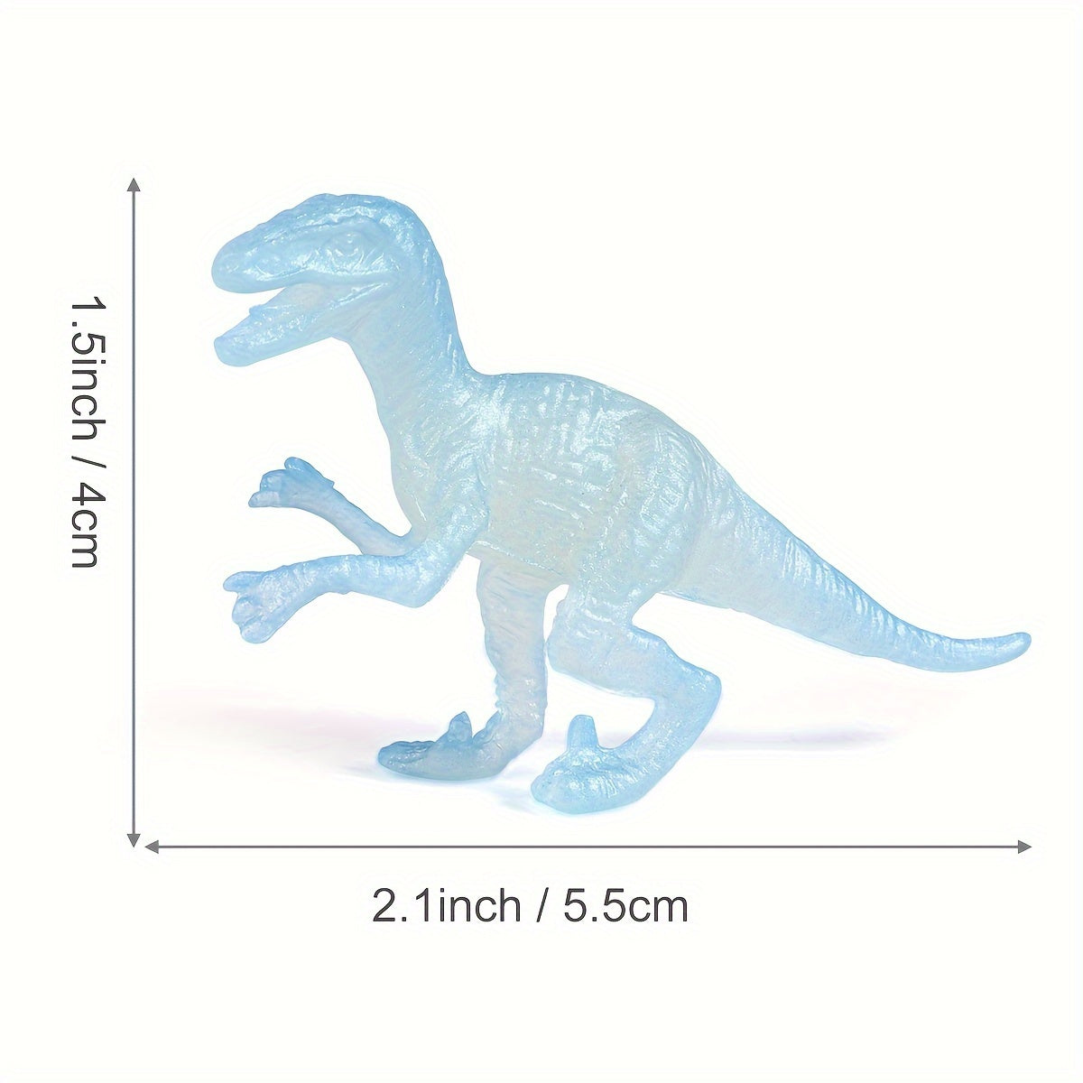 16pcs Mini Dinosaur Figures Glow-in-the-Dark Birthday Party Favors