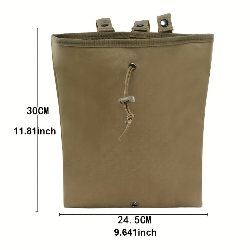 Tactical Folding Dump Pouch Utility Tool Bag Military Molle Drawstring