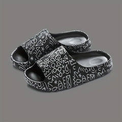 Men's Thick Slip On Slides Casual Slippers - Assorted Colors