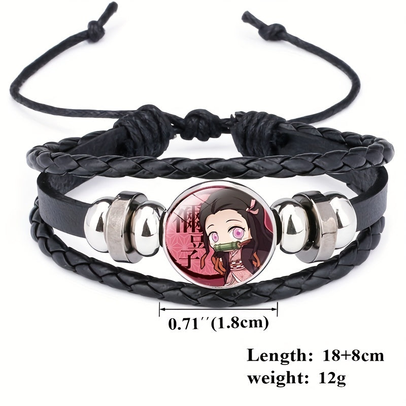 Anime Characters Bracelet for Boys, Birthday Gift, Halloween Decor