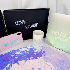 2pcs Colorful Waterproof Letter Stickers Name Cup Gift Mobile Phone DIY