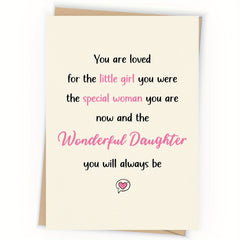 Funny Happy Birthday Card For Daughter - Daughter Gift From Mom Or Dad