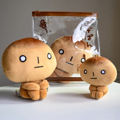 Quirky Burnt Toast Keychain Plush - Adorable Fail Bread Toy
