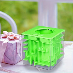 3D Stereo Maze Piggy Bank Puzzle Gift