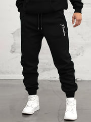 Coconut Tree Print Drawstring Sweatpants Loose Fit Pants Men's Casual Joggers