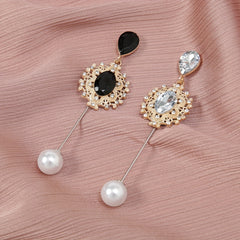 Faux Pearl Rhinestone Pin Brooches for Scarf Dresses