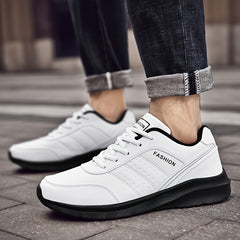  Men's Shock Absorption Running Shoes Non Slip Lace Up Sneakers