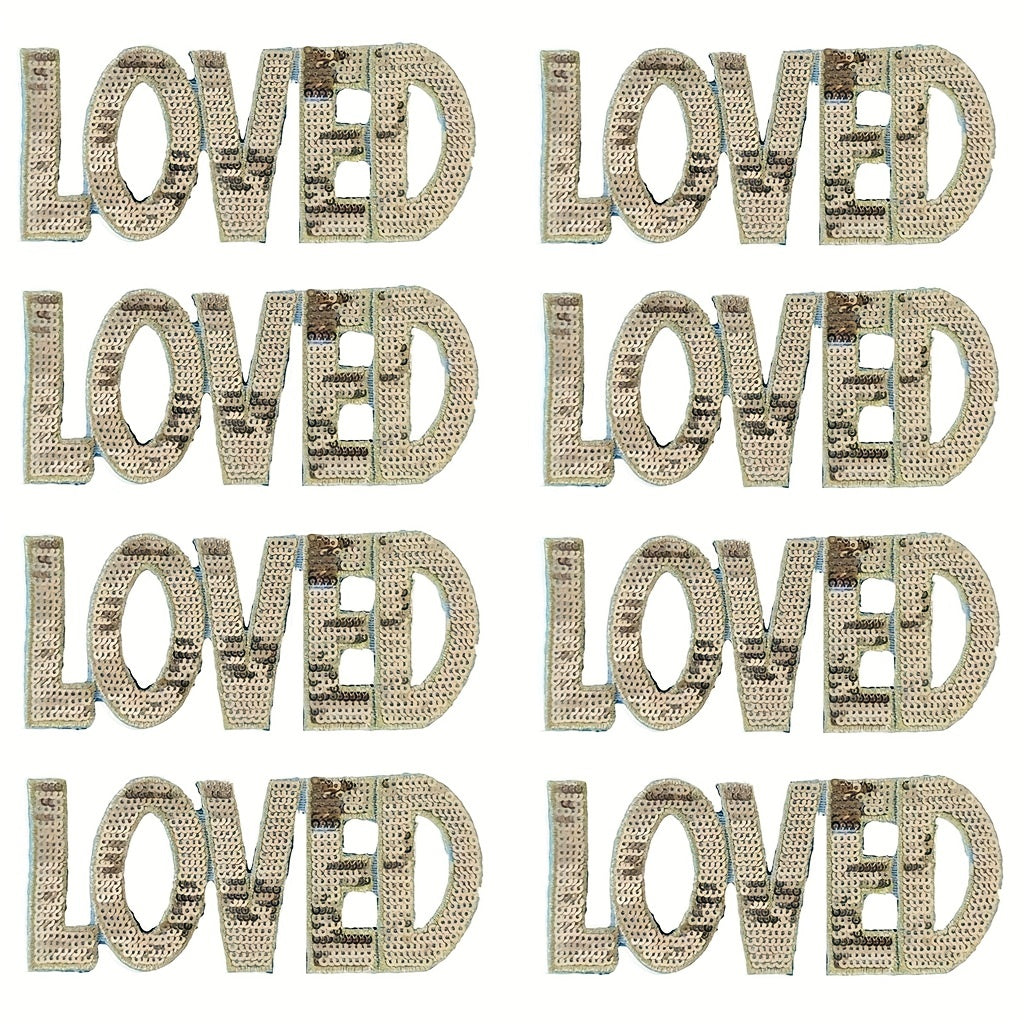 Sequin Patches Iron On Stickers DIY Decoration For T-shirt