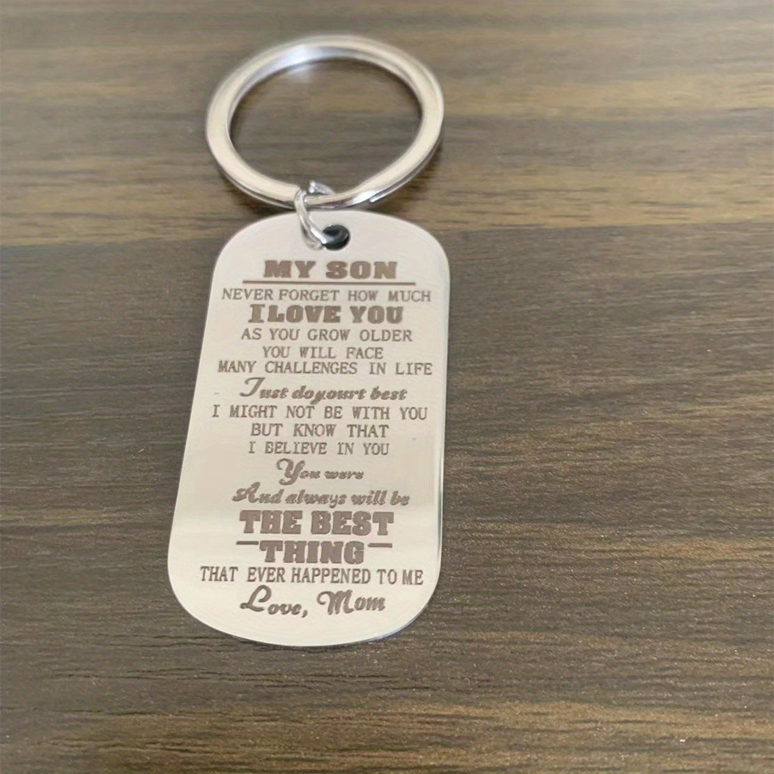Metal Keychain For Daughter Son Birthday Gift For Teens Boys Girls