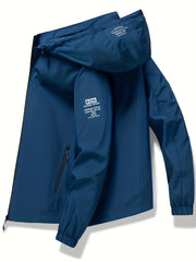 Men's Slim Fit Zippered Hooded Casual Jacket